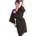 KIMONO POLIESTER NEGRO