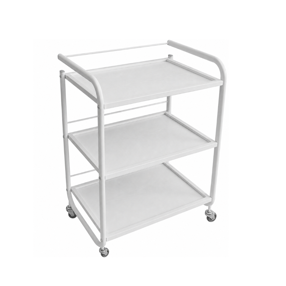Mesa Madera 3 Estantes MESA AUXILIAR DE MADERA 3 ESTANTES BLANCA - Imagen 1