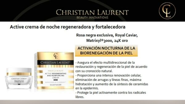 Crema noche Activadora y regeneradora Christian Laurent