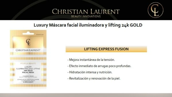 Mascarilla facial iluminadora 24k GOLD Christian Laurent