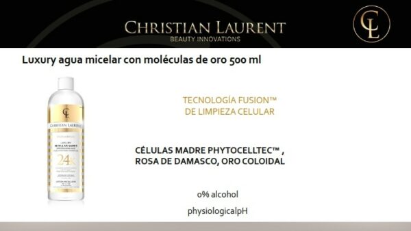 Agua micelar ojos y cara 500ml Christian Laurent