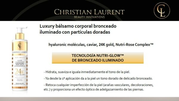 Balsamo corporal bronceado iluminador 200ml Christian Laurent