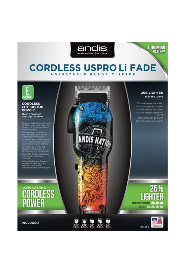 ANDIS NATION CORDLESS USPRO LI FADE
