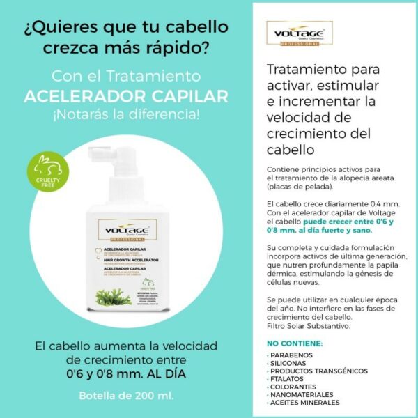 VOLTAGE ACELERADOR CRECIMIENTO CAPILAR 200 ML