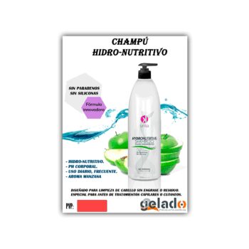 Poster promocional champú hidro-nutritivo