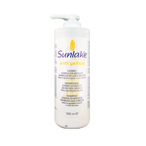 SUNLAKE - CHAMPÚ ANTIYELLOW ELIMINA REFLEJOS AMARILLOS 1000ML