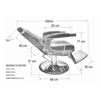 SILLÓN CABALLERO NOVEL - NEGRO - Imagen 2