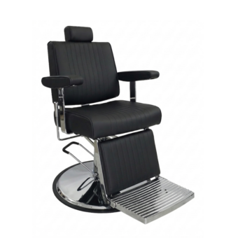 SILLÓN CABALLERO CUT - NEGRO/GRIS/CHROME - Imagen 4