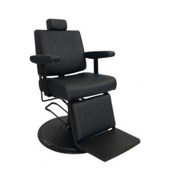 SILLÓN CABALLERO CUT - NEGRO/GRIS/CHROME - Imagen 3