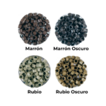 ANILLAS PARA EXTENSIONES (MARRÓN/MARRÓN OSCURO/RUBIO/RUBIO OSCURO)
