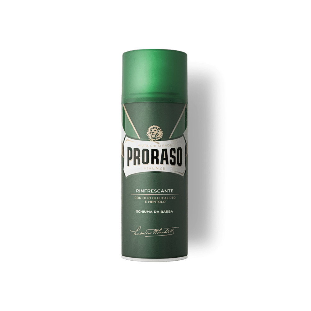 VERDE Espuma de Afeitar 400ml eucalipto ESPUMA DE AFEITAR PRORASO EUCALIPTO (400ML) - Imagen 1